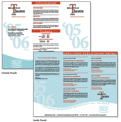 3-panel brochure