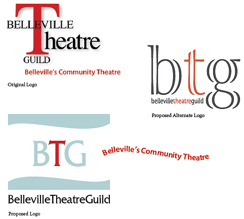 Logo Designs for Belleville Theatre Guild